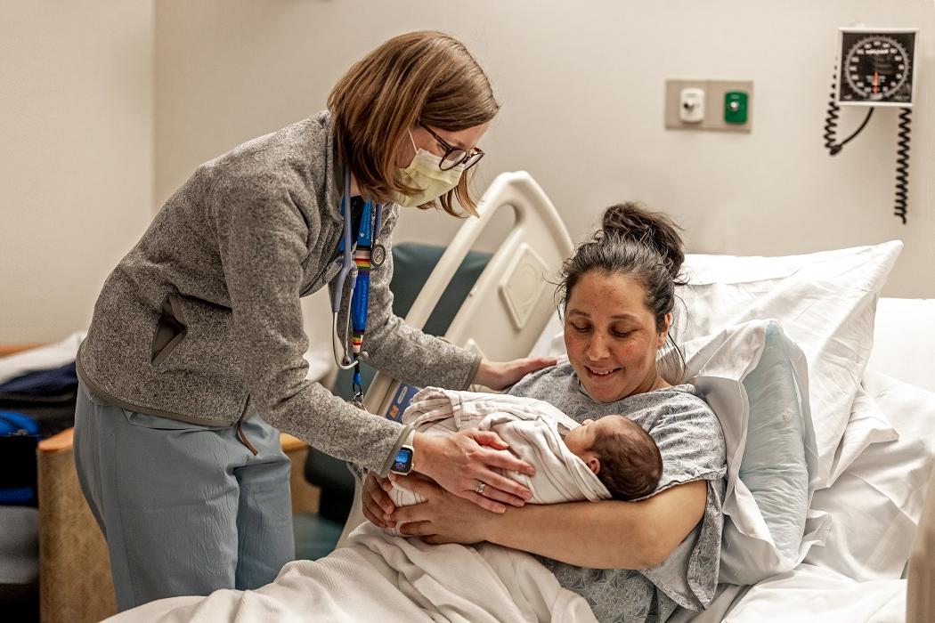 Certified Nurse Midwife Julia Dickinson of Mt. Auburn Hospital